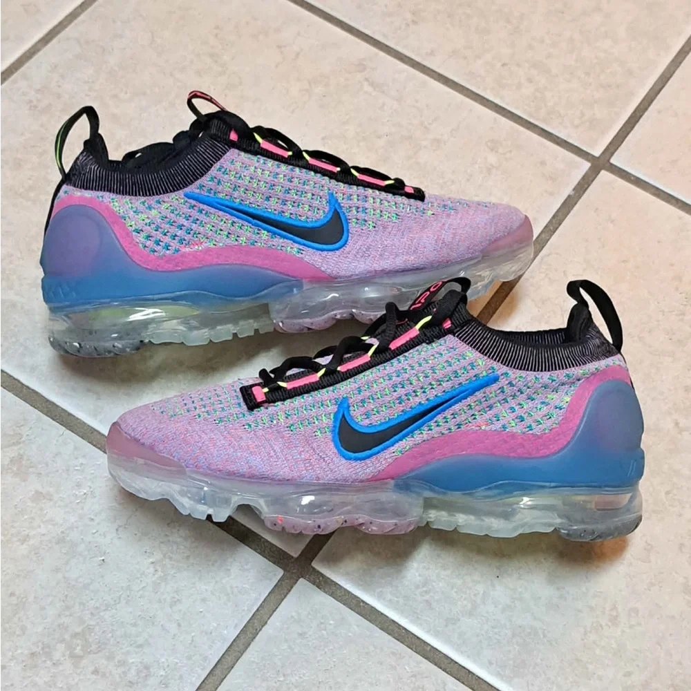 Nike Air Vapor Max 2021 Flyknit Nature Pink Blast - Women's size 5.5 - Picture 6 of 10